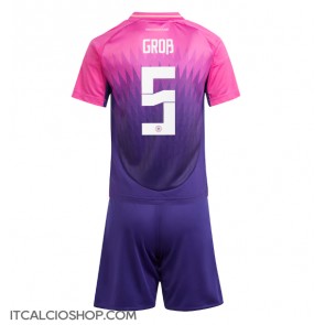 Germania Pascal Gross #5 Seconda Maglia Bambino Europei 2024 Manica Corta (+ Pantaloni corti)